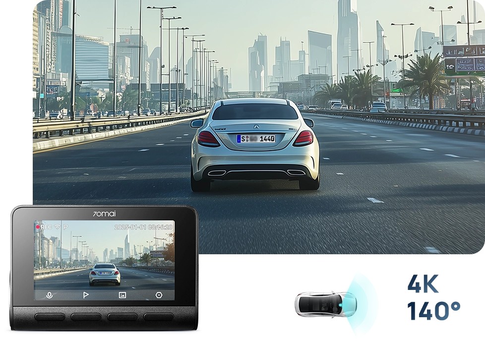 70mai 4K A800SE 4G palubní kamera FOV rozhled a kvalita evtech_cz